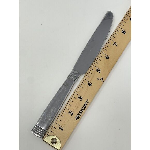 Wallace NAPOLI Glossy Dinner Knives 8 7/8” Stainless Flatware Set Of 4 - Picture 2 of 6